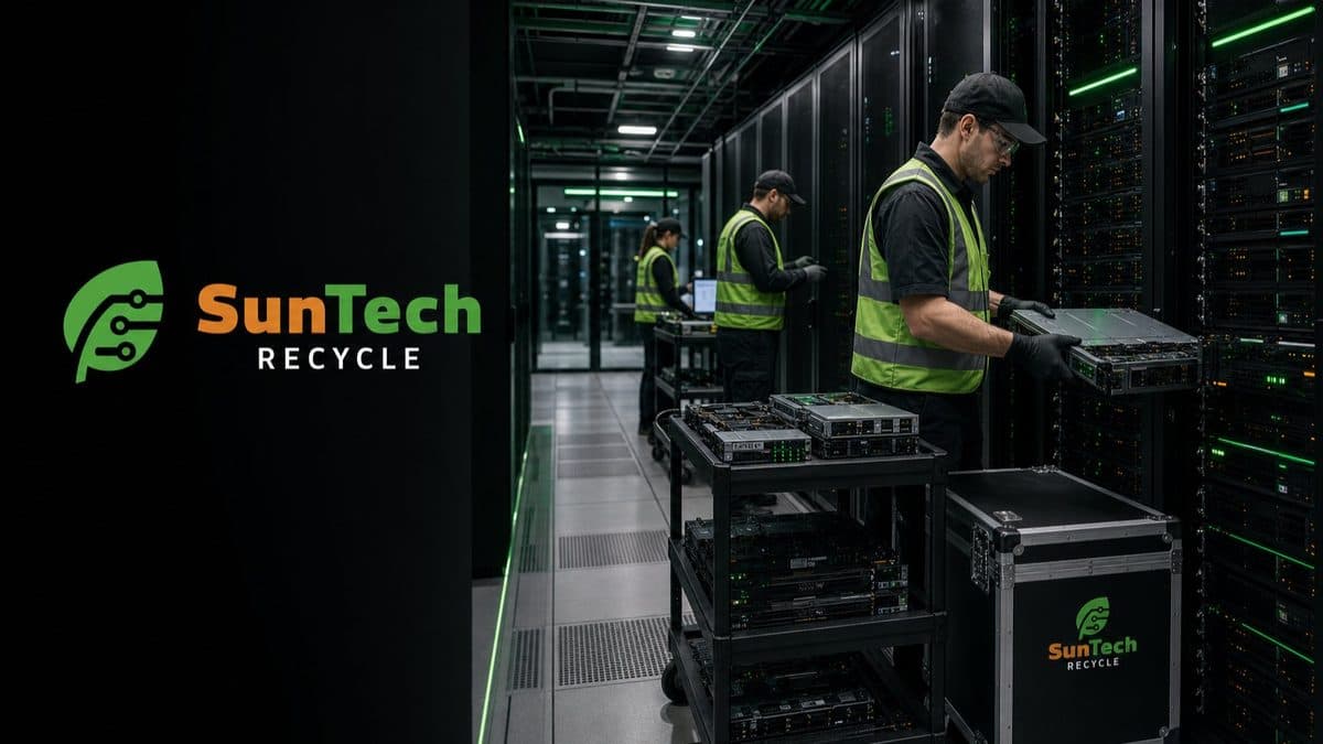 Data centre decommissioning and server recycling with chain of custody tracking