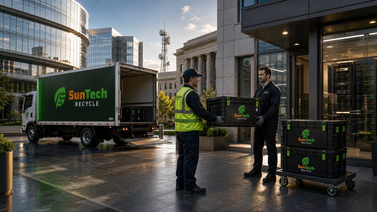 SunTech Recycle certified commercial electronics recycling for enterprise and government